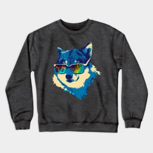 Cool Cosmic Wolf Crewneck Sweatshirt